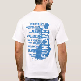 Camiseta de la parte posterior de la lista 2 de