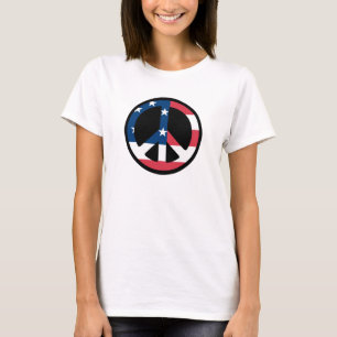 Camiseta de la paz de las mujeres