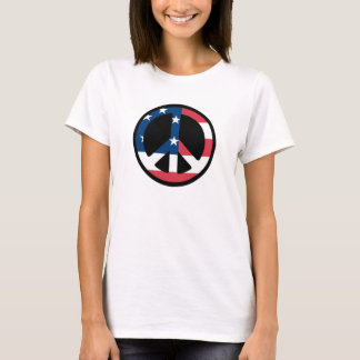 Camiseta de la paz de las mujeres