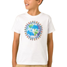Camiseta de la paz de los niños - niños que