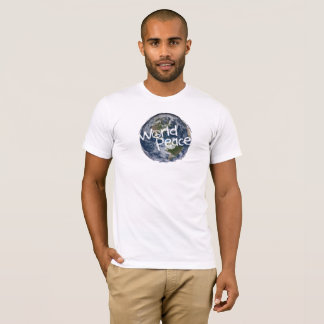 Camiseta de la paz de mundo