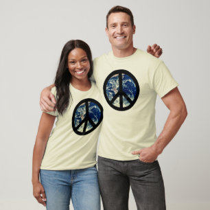 Camiseta de la paz de mundo
