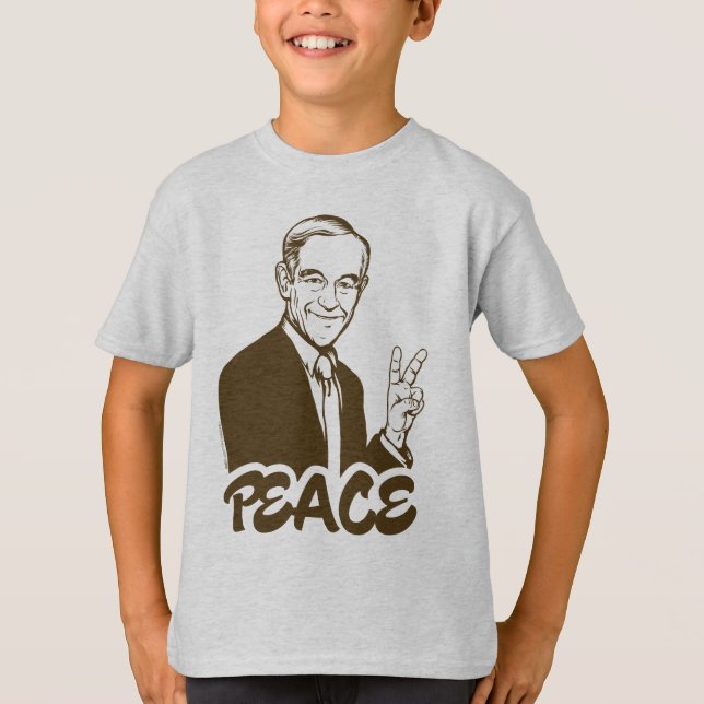 Camiseta de la paz de Ron Paul (Anverso)