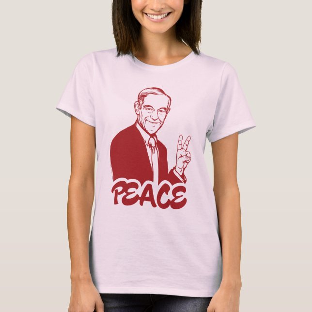 Camiseta de la paz de Ron Paul (Anverso)