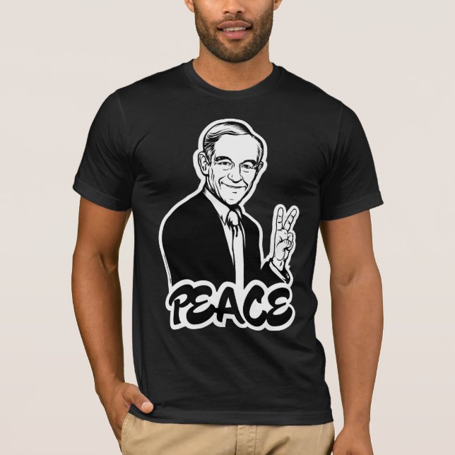 Camiseta de la paz de Ron Paul (Anverso)