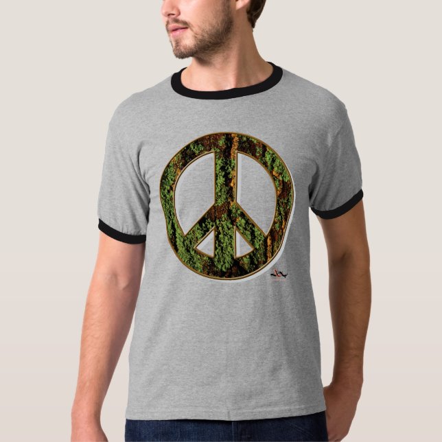 Camiseta de la paz del musgo (Anverso)