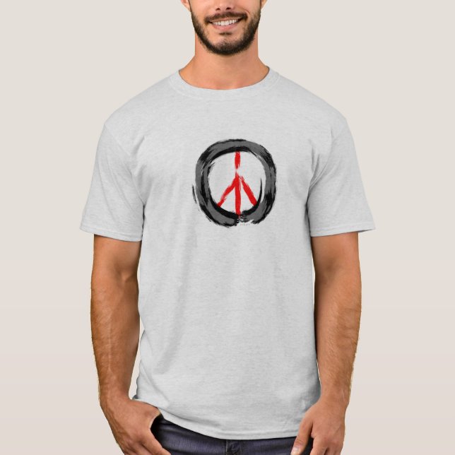 Camiseta de la paz del símbolo de Enso del zen (Anverso)