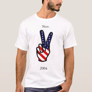Camiseta de la paz del voto