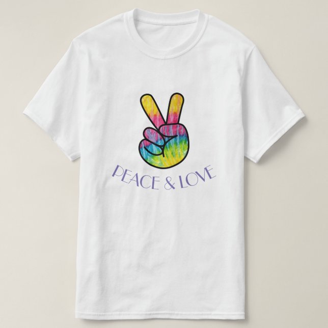 Camiseta de la paz y del amor (Diseño del anverso)