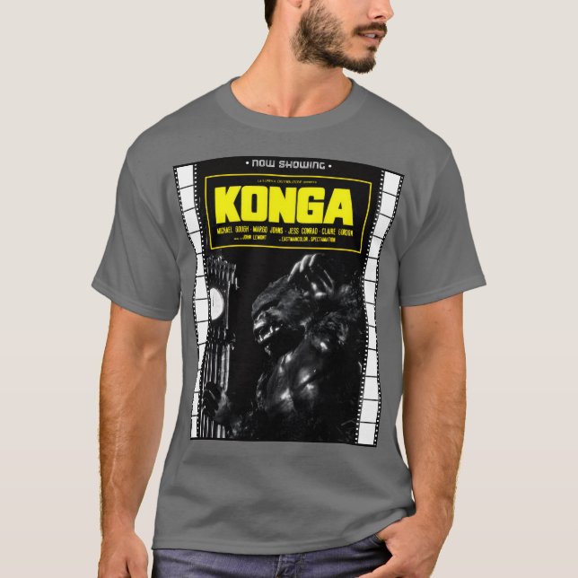 Camiseta de la película KONGA de los 60 (Anverso)