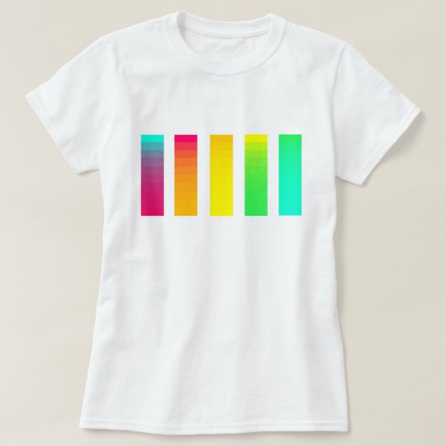 Camiseta de la pendiente del arco iris