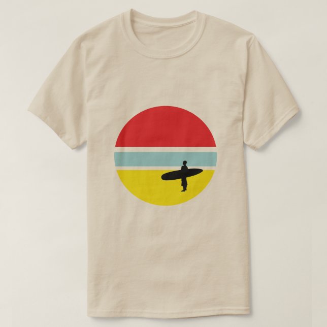 Camiseta de la persona que practica surf de la (Diseño del anverso)