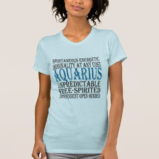 Camiseta de la personalidad del acuario