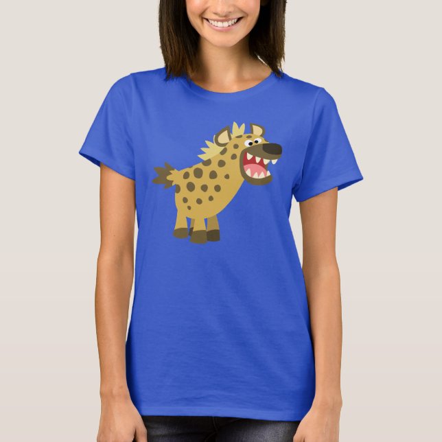 Camiseta de la Personalizado de cacareo Hyena Wome (Anverso)