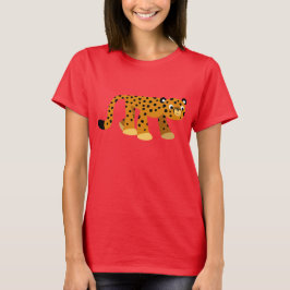 Camiseta de la Personalizado Prowling Cute Cheetah