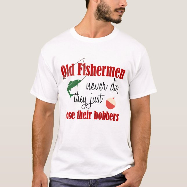 Camiseta de la pesca del hombre (Anverso)