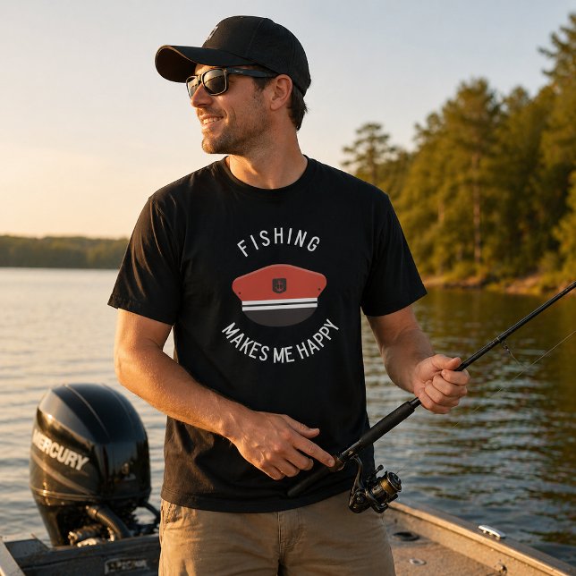 Camiseta de 'La Pesca Me Hace Feliz' (Subido por el creador)