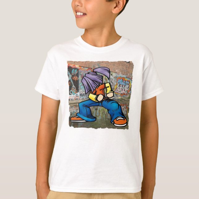 Camiseta de la pintada de Hip Hop (Anverso)