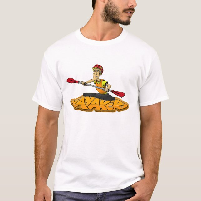 Camiseta de la pintada del Kayaker (Anverso)