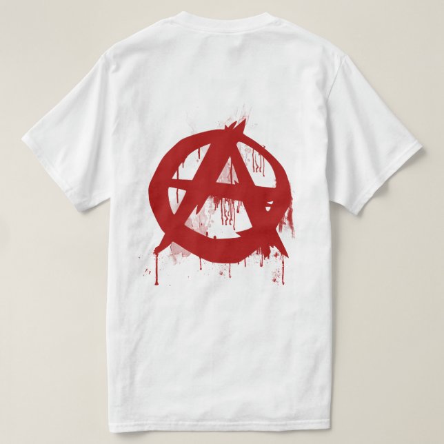Camiseta de la pintura de la anarquía (Reverso del diseño)
