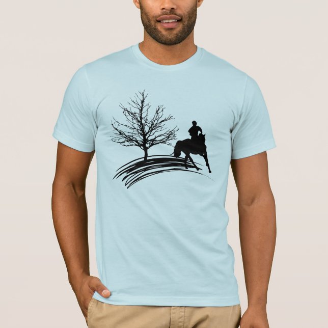 Camiseta de la pintura del caballo (Anverso)
