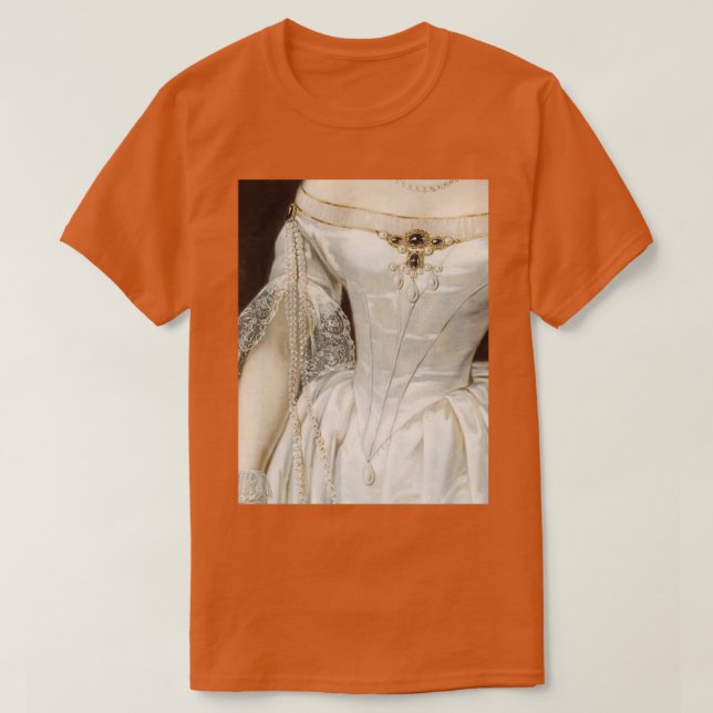 Camiseta de la pintura renacentista de una mujer de Bejewel (Diseño del anverso)