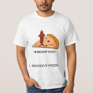 Camiseta de la pizza de anchoa I <3