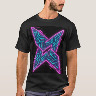 Camiseta de la placa de circuito Cyber Neon X