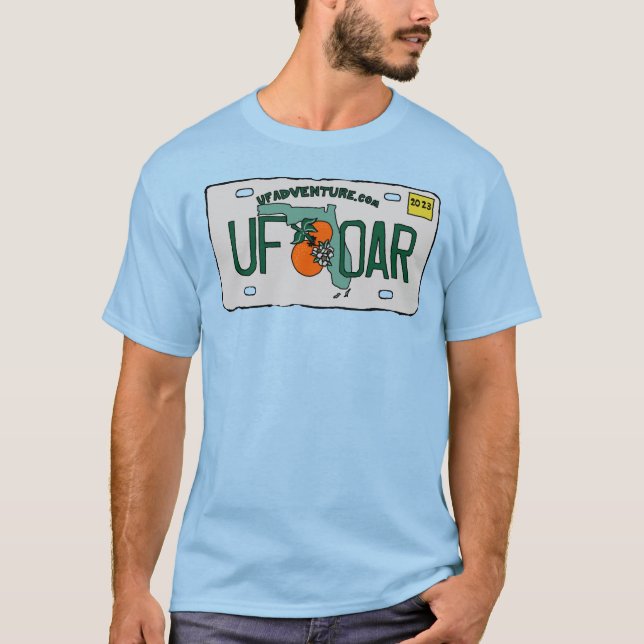 Camiseta de la placa de la licencia (Anverso)