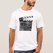 Camiseta de la placa de la película Clapper