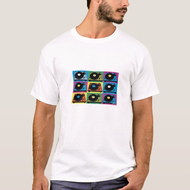 camiseta de la placa giratoria del vinilo del (Anverso)