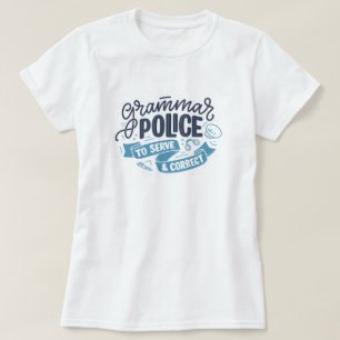Camiseta de la policía de gramática