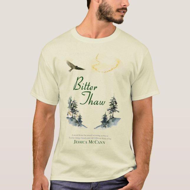Camiseta de la portada del libro Bitter Thaw (Anverso)