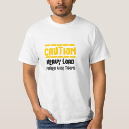 Camiseta De la precaución vueltas de par en par