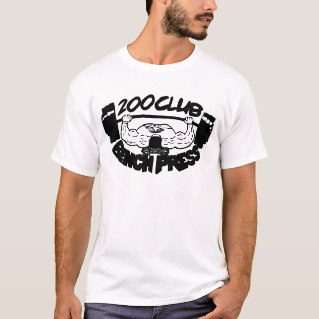 Camiseta de la prensa de banco de 200 clubs (Anverso)