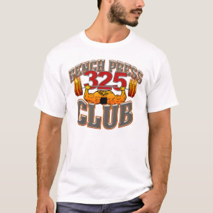 Camiseta de la prensa de banco de 325 clubs