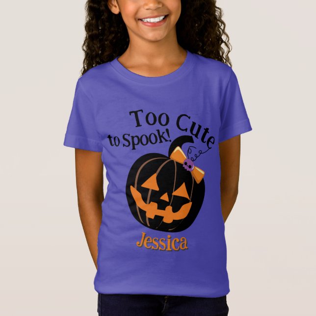 Camiseta de la princesa de calabaza de Halloween (Anverso)
