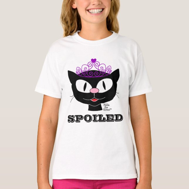 Camiseta de la princesa de dibujos animados mimada (Anverso)