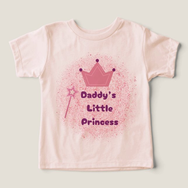 Camiseta de la princesa de papá (Diseño delantero )