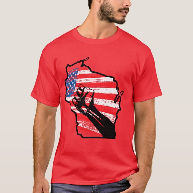 Camiseta de la protesta de Wisconsin (Anverso)