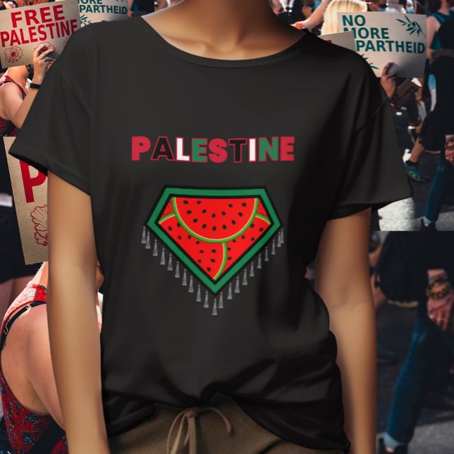 Camiseta de la protesta palestina libre - Tee de s (Watermelon Palestine design for Pro Palestine Protesters March, say no to Genocide On Gaza.)