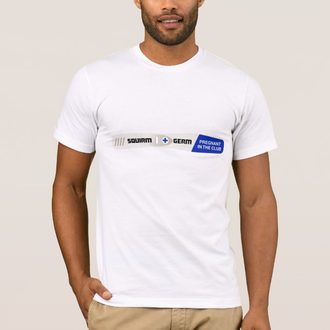 Camiseta de la prueba de embarazo del (Anverso)