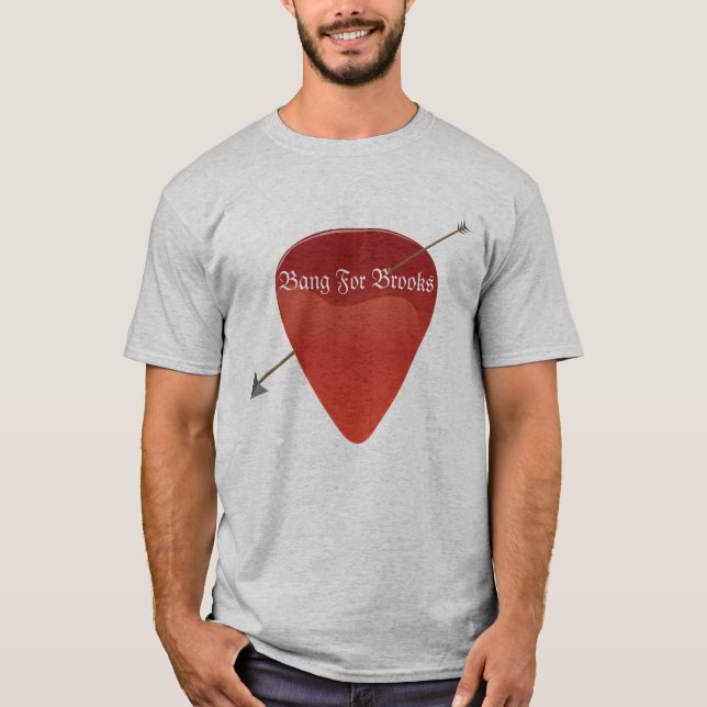 Camiseta de la púa de guitarra (Anverso)
