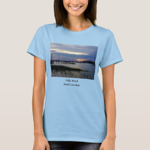 Camiseta de la puesta de sol de Folly Harbour
