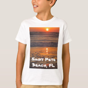 Camiseta de la puesta del sol de la playa del St.