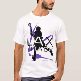 Camiseta de la púrpura del ataque 3 de LAX de los