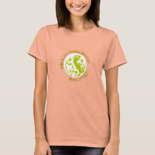 Camiseta de la quemadura de las señoras