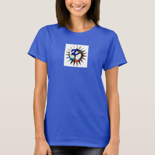 Camiseta de la quemadura de las señoras de OM