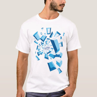 Camiseta de la ráfaga de la piedra preciosa del