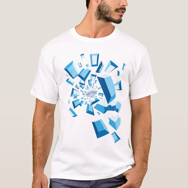 Camiseta de la ráfaga de la piedra preciosa del (Anverso)